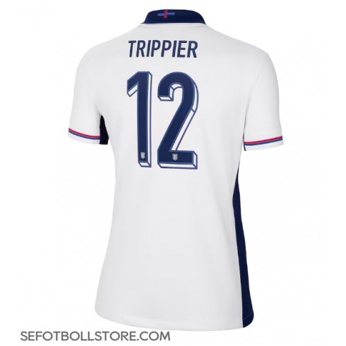 England Kieran Trippier #12 Replika Hemmatröja Dam EM 2024 Kortärmad